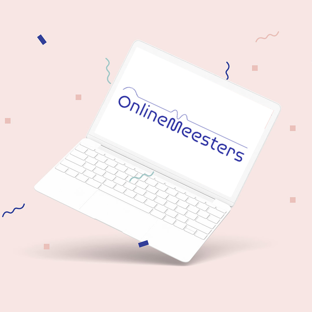 een afbeelding met het logo van onlinemeesters